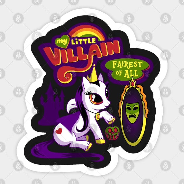 My Little Villain: Fairest of All Sticker by SwanStarDesigns
